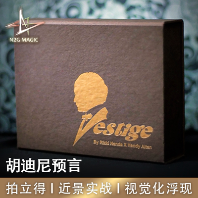 N2G正版魔术道具 Vestige 胡迪尼预言 视觉化效果 拍立得纸牌预言