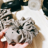 韩国进口东大门波点韩剧同款 lisa超大肠发圈布艺皮筋头绳