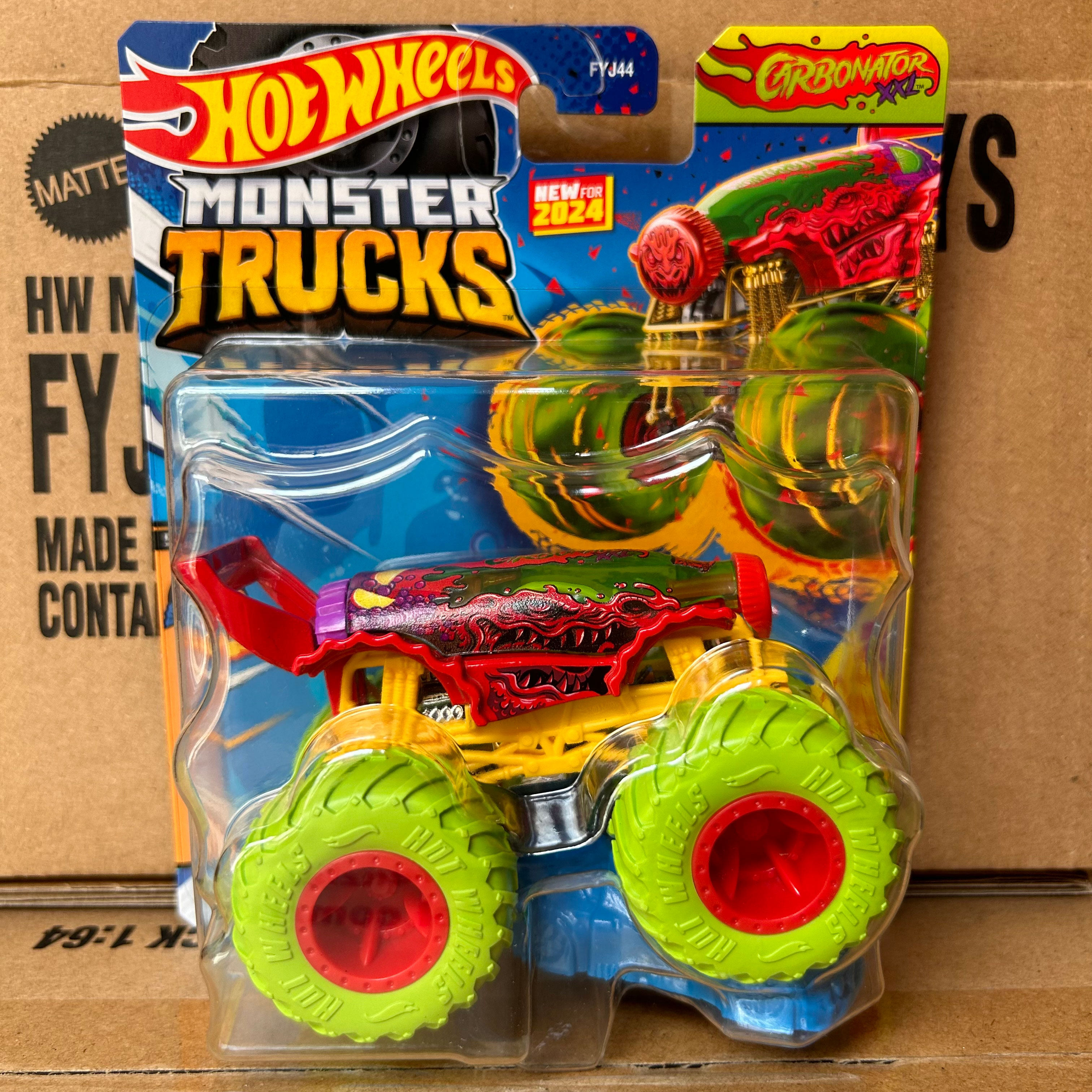 HOT WHEELS 새로운 야생 대형 자전거 오프로드 차량 어린이 모델 장난감 충격 레이싱 트랙 장난감 FYJ44