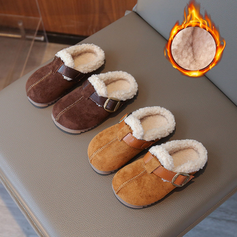 女童包头棉拖鞋豆豆鞋新款一脚蹬羊羔毛鞋加绒保暖宝宝鞋子勃肯鞋,童鞋/婴儿鞋/亲子鞋,棉鞋,淘宝优惠券,粉丝福利购,淘宝优惠卷