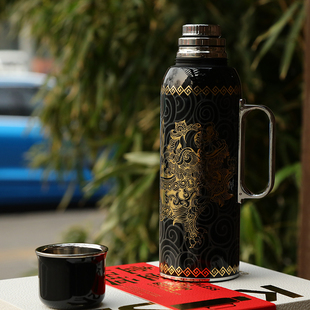机械温显保温壶焖茶壶高档焖泡茶壶男女士祥麟腾渊印象玫瑰620ml