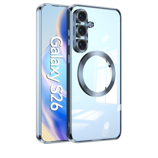 透明无线充Galaxys26带镜头膜s23全包防摔s24plus男女s25Uitra超薄硅胶高级 磁吸适用三星s23ultra手机壳新款