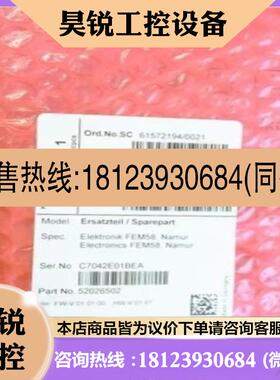 议价:E+H FEM58 恩德斯豪斯音叉物位电子插件模块  5
