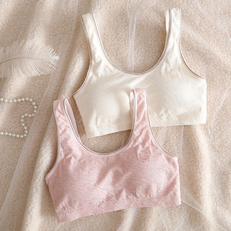 女童文胸发育期二阶段小背心学生大童带胸垫儿童胸罩14岁女孩内衣