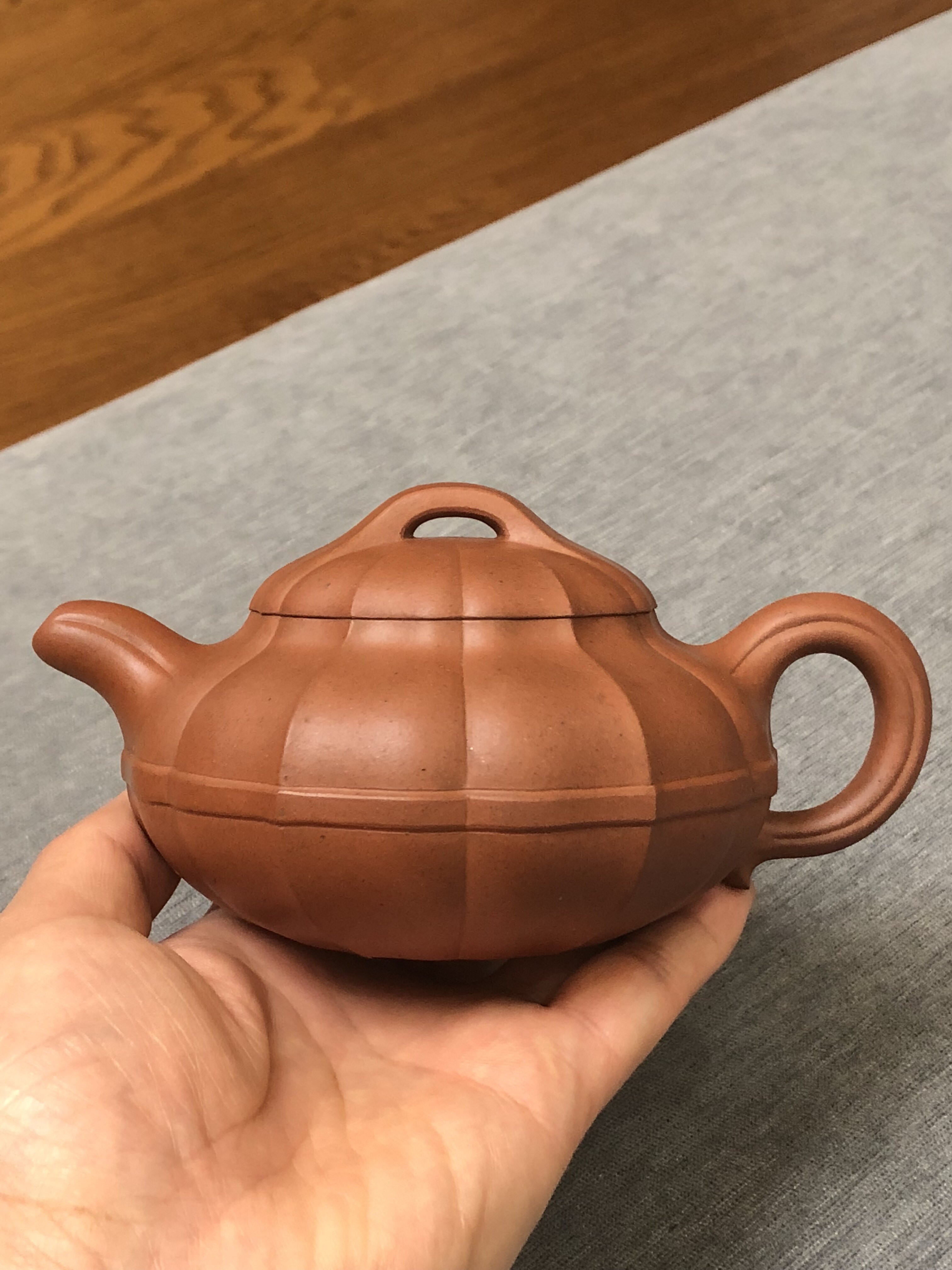 宜兴紫砂壶 名家冯璐全手工茶壶茶具陶瓷艺术线缘合菱 原矿老紫泥