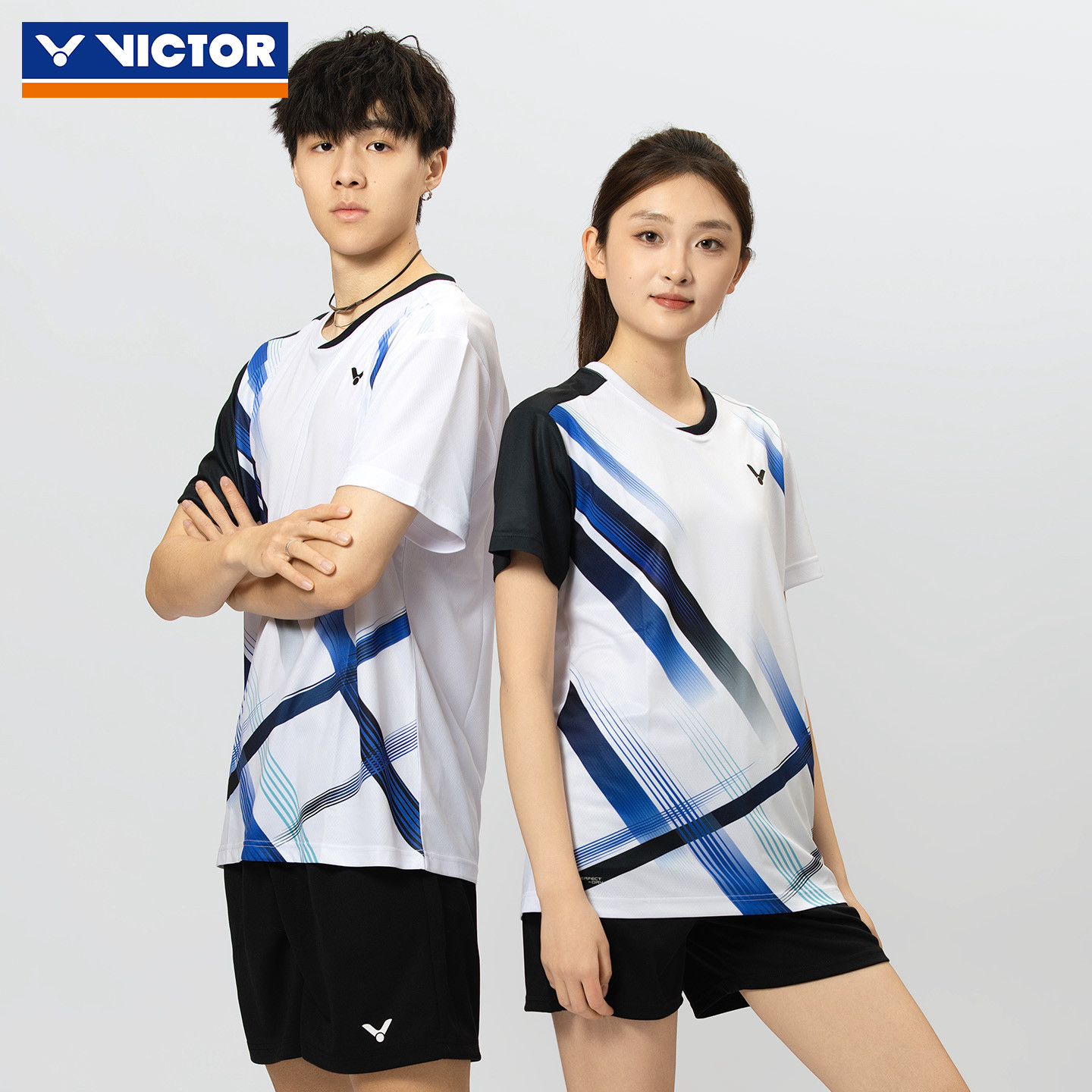 VICTOR威克多2025羽毛球服短袖球衣男女衣服运动T-59110
