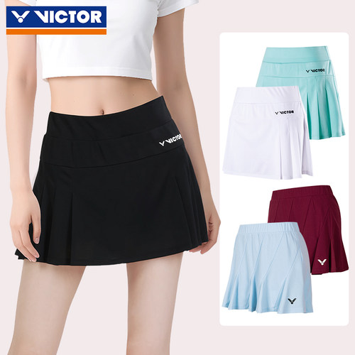 VICTOR威克多网羽毛球服女生胜利针织运动透气短裙子K-31302