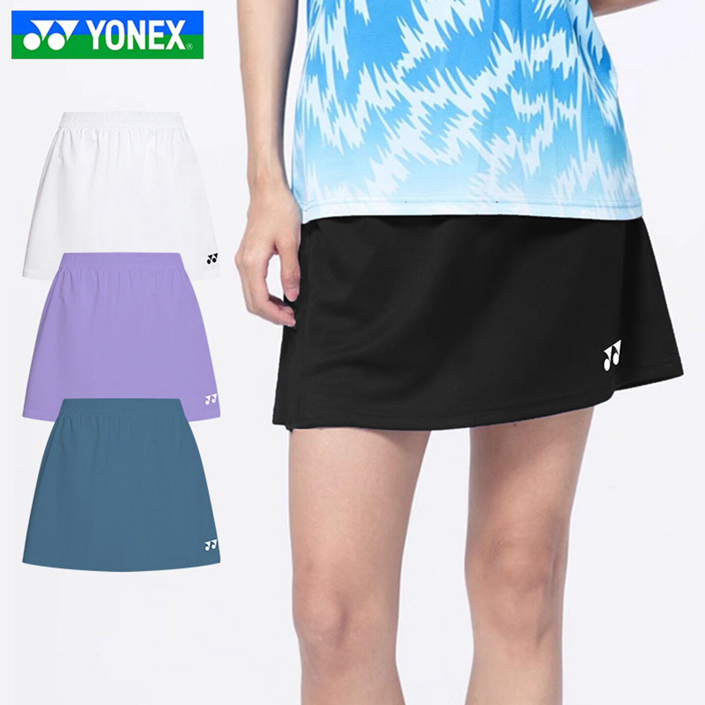 新款YONEX尤尼克斯羽毛球服YY女比赛服速干透气运动短裙220075BCR