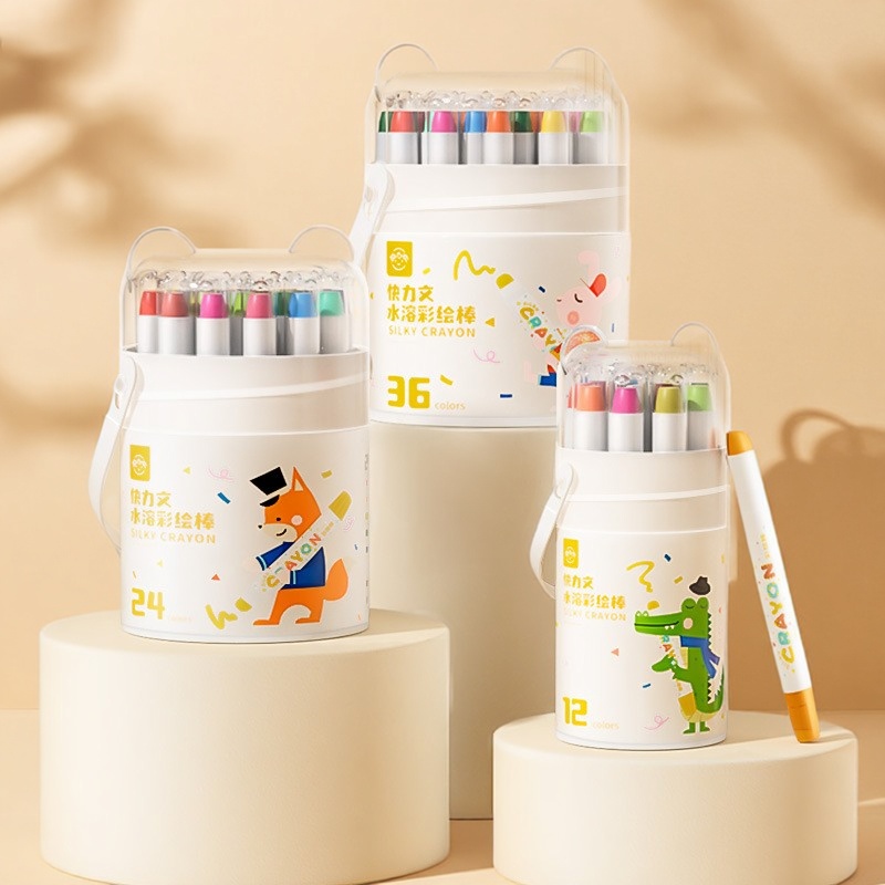 快力文丝滑水溶彩绘棒