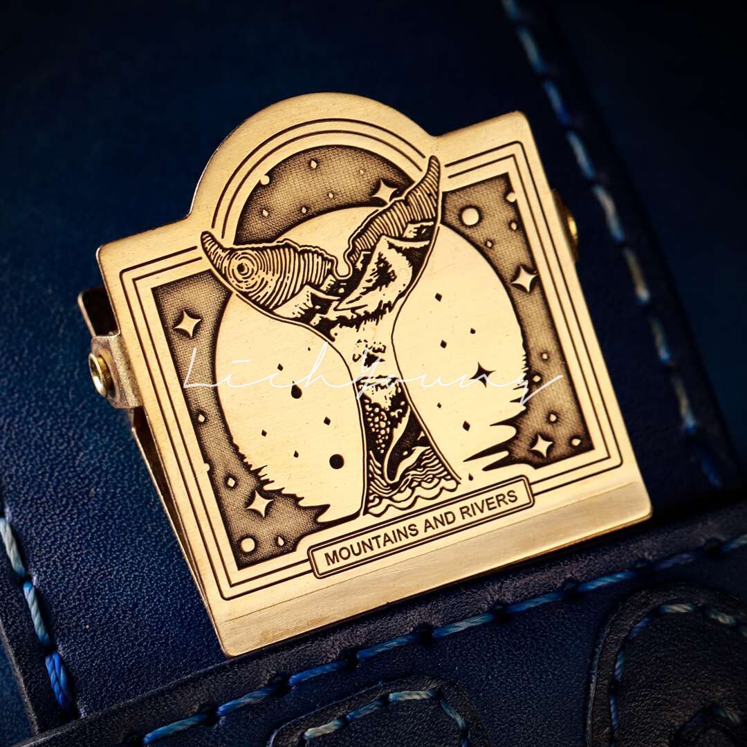 《无尽美好的事物》系列插画周边 山海鲸 票据夹/黄铜夹