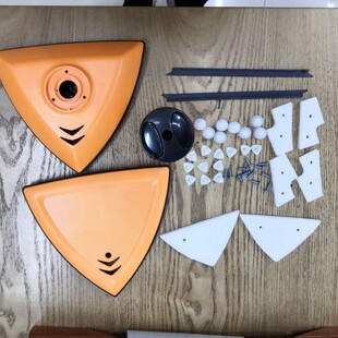 欧思朗三角形双面擦窗器配件清洁棉胶条外壳套装可调磁原厂