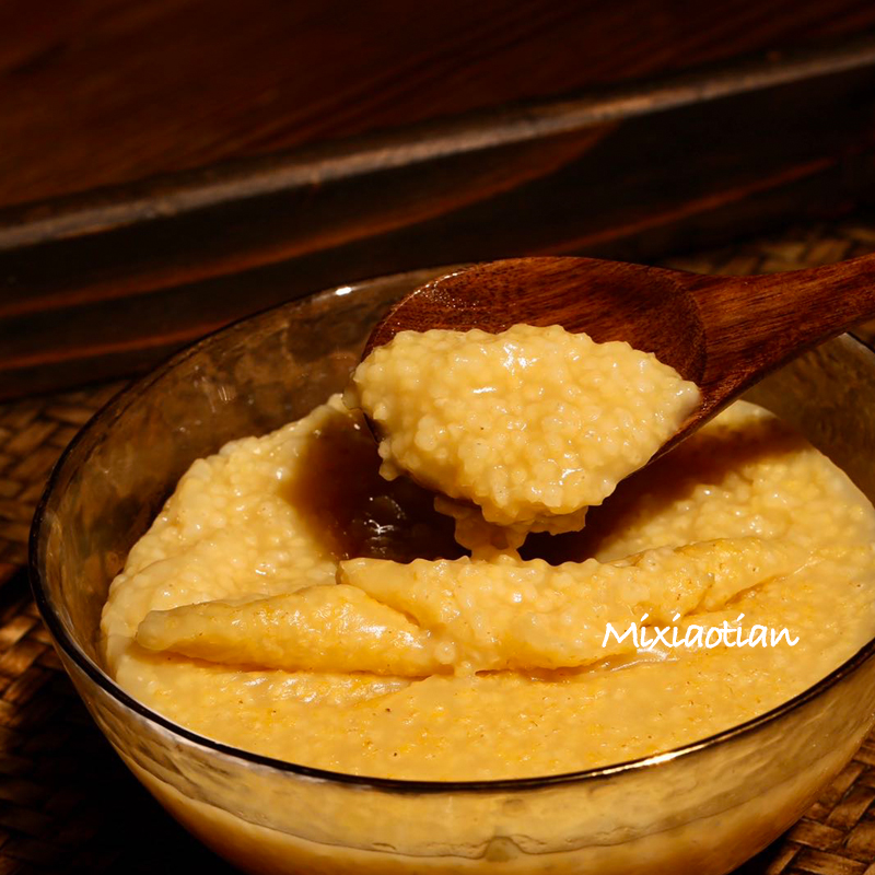 沁州黄小米富硒石磨米脂厚米油