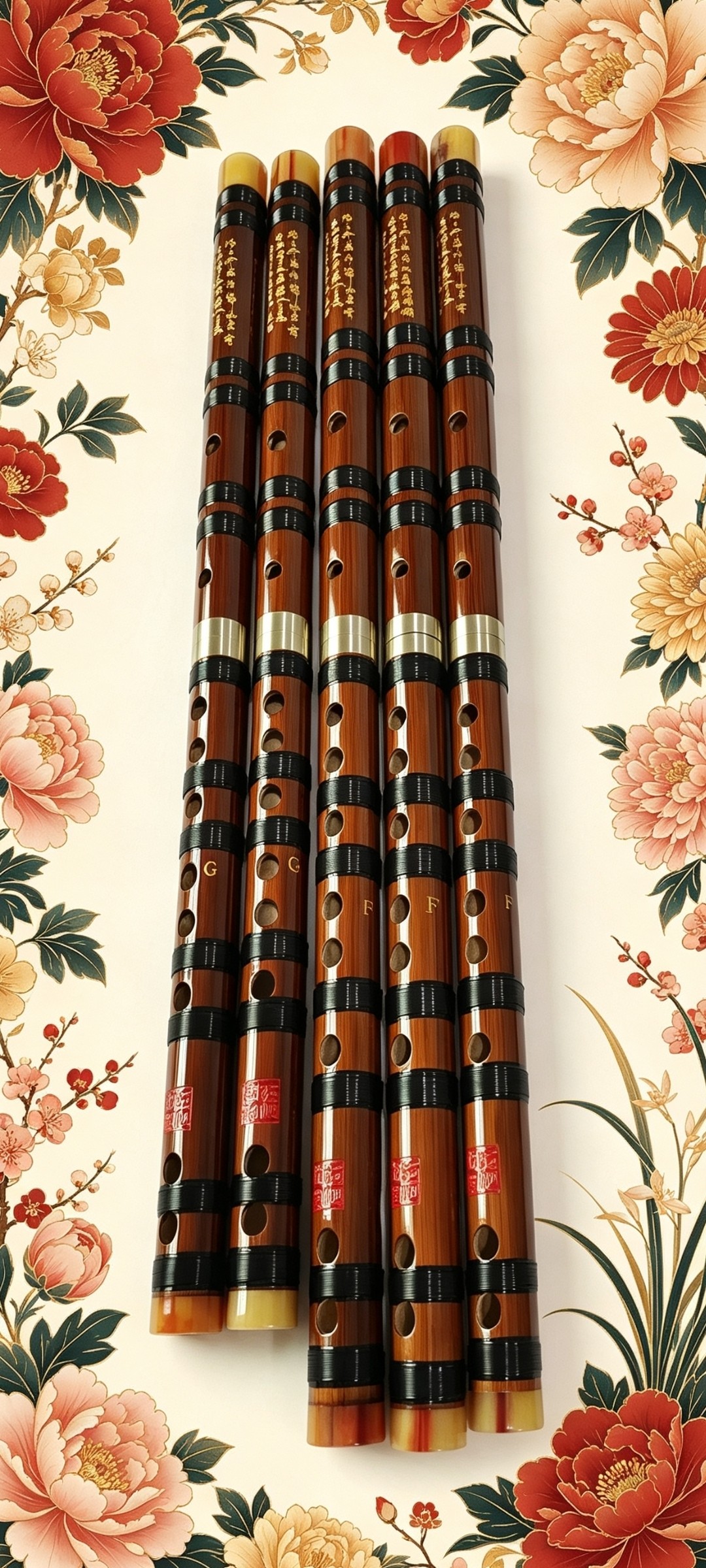 百花F调笛子包邮送笛膜笛胶