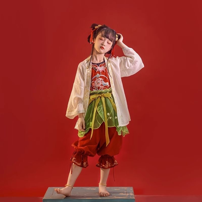 六一哪吒中国风演出服表演服汉服