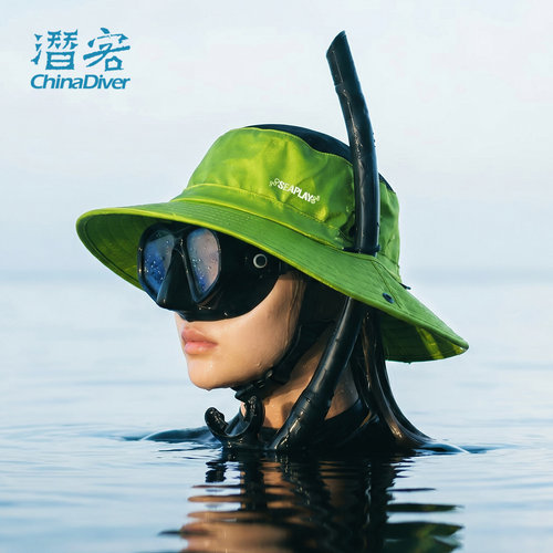 Seaplay潜水帽冲浪防晒遮阳帽子