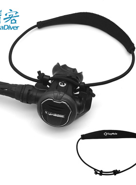 Tinymola潜水颈圈防丢固定二级头悬挂绳颈绳长短喉项脖圈侧挂配件