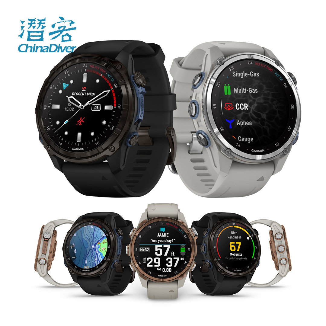 Garmin MK3i 潜水电脑表GPS户外运动手表男女款钛合金自由潜佳明