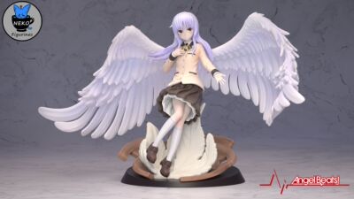 《Angel Beats!》 % 立华奏 已分件 3D模型Stl文件