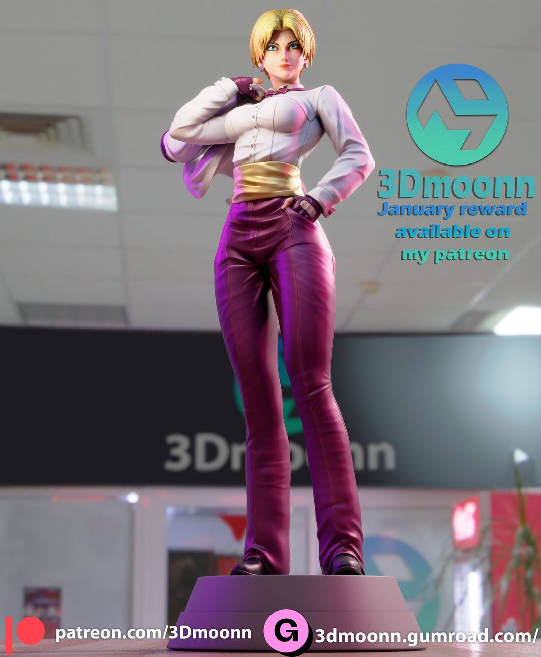 《拳皇》琼 双体版 已分件 3d模型stl数据文件