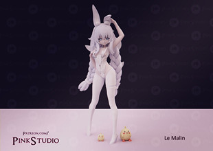 《碧蓝航线》恶毒(双体版) 已分件 3D模型Stl文件