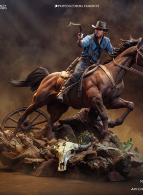 RDR2 亚瑟·摩根(含支撑) Bulkamancer版 ‌已分件 3D模型Stl文件