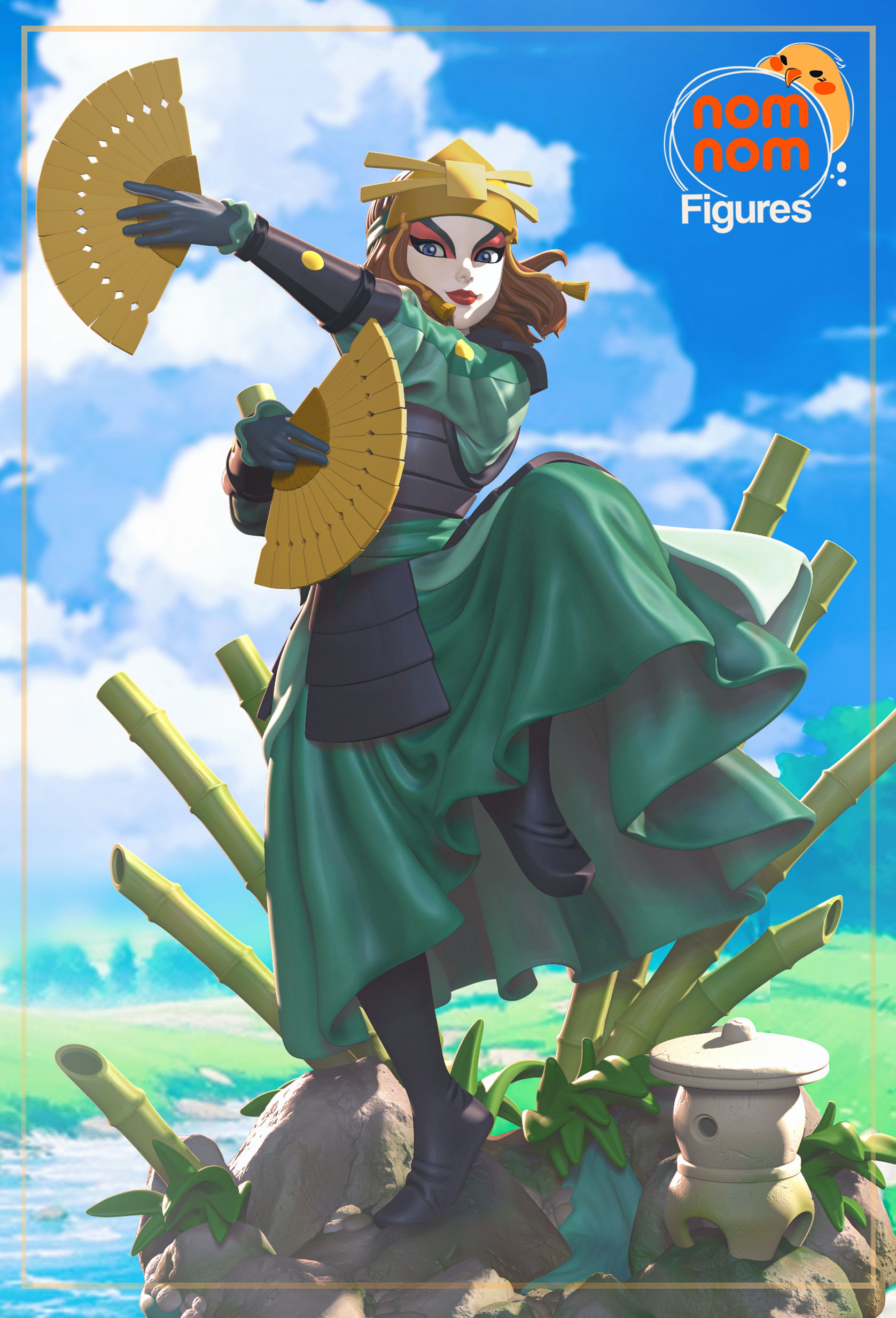 《降世神通》苏琪(含支撑) Nomnom版 已分件 3D模型Stl文件