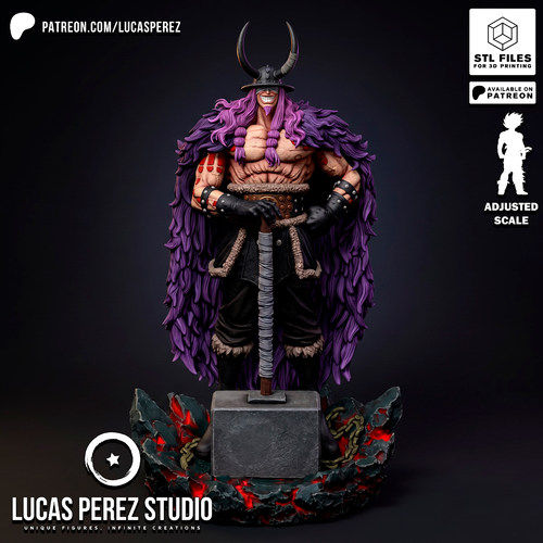 《航海王》洛基 LucasPerez版 ‌ 已分件 3D模型Stl文件