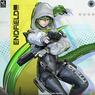 明日方舟:终末地 %萤石(含支撑) Neko版 ‌已分件 3D模型Stl文件