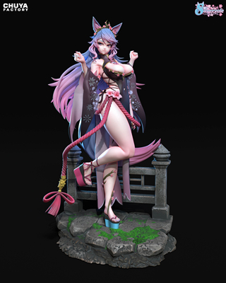 《原神》樱花狼灵(含支撑) Chuya版 已分件 3D模型Stl文件