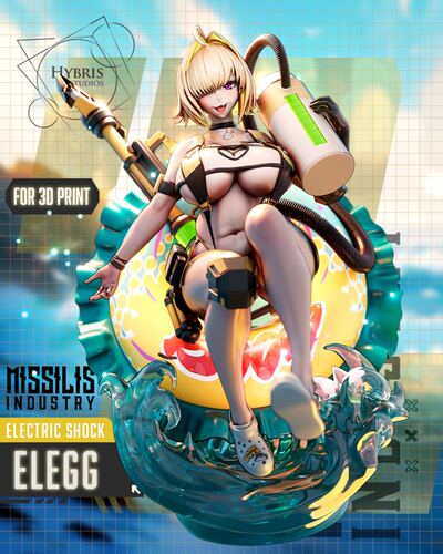 胜利女神  伊莱格(含支撑) Hybris版‌ ‌已分件 3D模型Stl文件