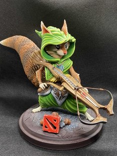 游戏《DotA2》英雄森海飞霞 已分件 3D模型stl文件