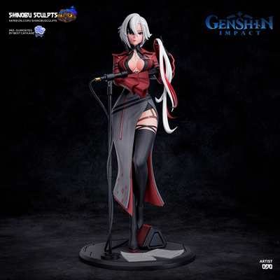 《原神》阿雷奇诺 Shinobu版 已分件 3D模型Stl文件