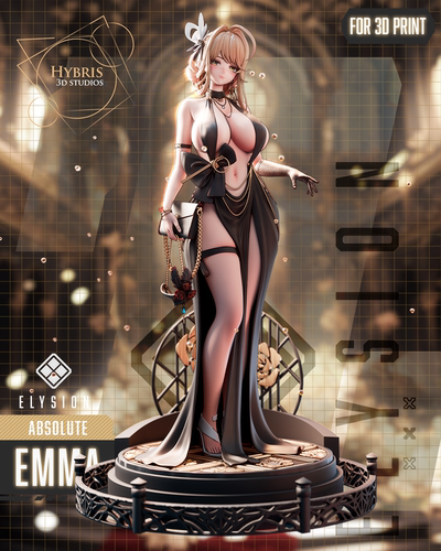 胜利女神  艾玛(含支撑) Hybris版‌ ‌已分件 3D模型Stl文件