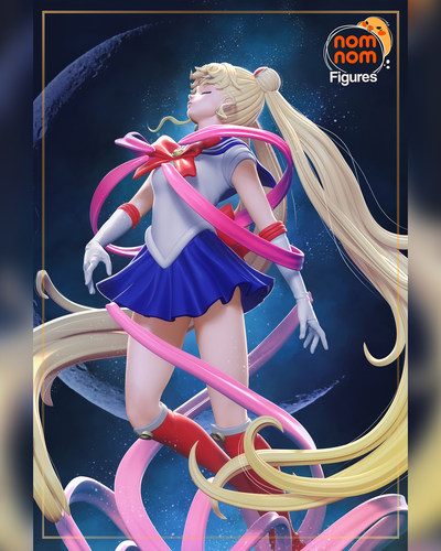 美少女战士 月野兔 nomnom版 已分件 3D模型Stl文件