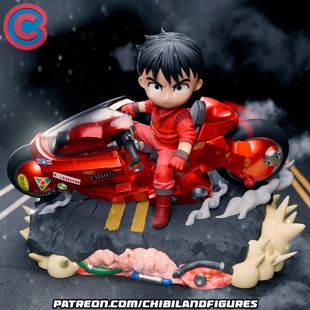 《阿基拉》金田正太郎 ChibiLand版 已分件 3D模型Stl文件