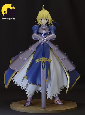 《Fatestay night》阿尔托莉雅 Moon版 已分件 3D模型Stl文件