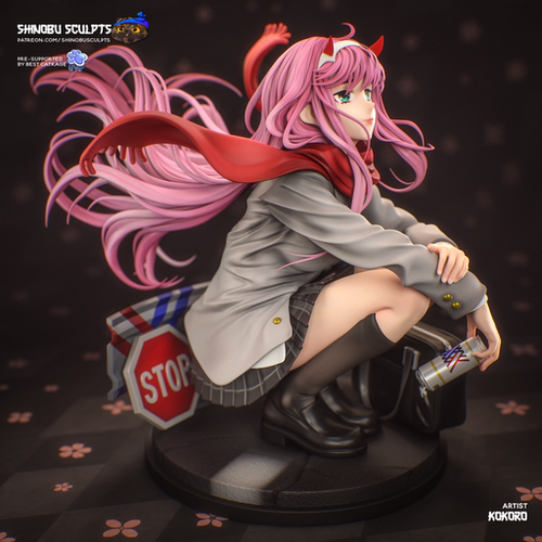 DARLING in the FRANXX 零二 Shinobu版 ‌已分件 3D模型Stl文件