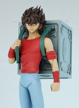 圣斗士星矢5人组 已分件 3D模型obj数据文件