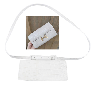 适用于Kelly鳄鱼纹钱夹Constance钱包改造皮肩带可单肩斜跨包带