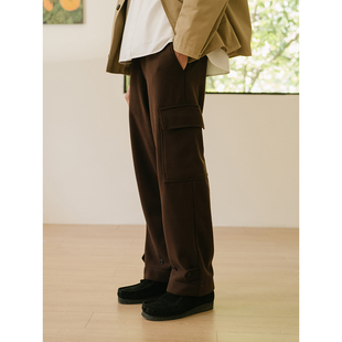 Smart RESEED 复古 美式 Chic 双层慵懒风休闲直筒宽松阔腿长裤
