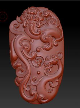 最新款精雕图 扫描大师手工雕刻图 貔貅精雕图 s0052貔貅