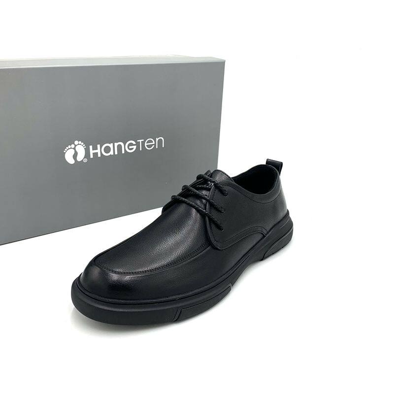 欢腾撤柜品牌男鞋2022春秋款休闲皮鞋男士真皮中年软底舒适爸爸鞋