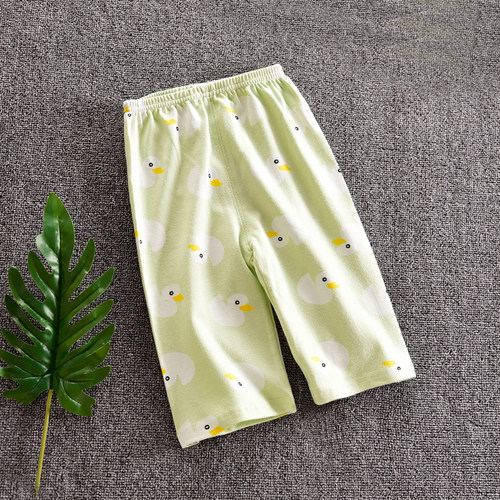 男女童宝宝中裤睡裤宽松裤子