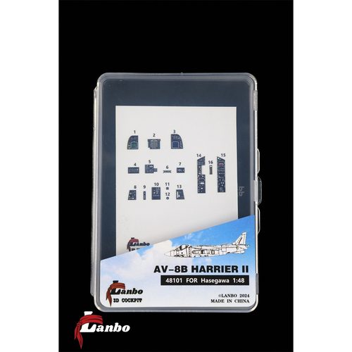 Lanbo拼装模型AV-8B座舱仪表贴纸