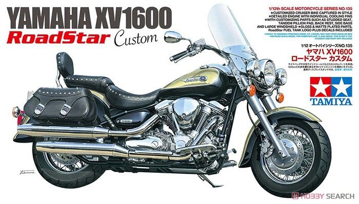津卫模谷 田宫14135 1/12 雅马哈 xv1600 road star custom 拼装