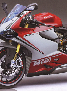 津卫模谷 田宫14132 1/12杜卡迪1199Panigale S Tricolore摩托车