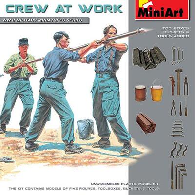 Miniart拼装模型坦克兵乘员维修
