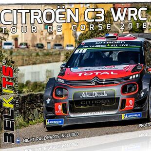 津卫模谷 BELKITS BEL017 1/24雪铁龙CITROEN C3 WRC2018拼装车模