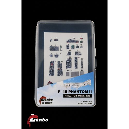 Lanbo拼装模型F-4E座舱仪表贴纸