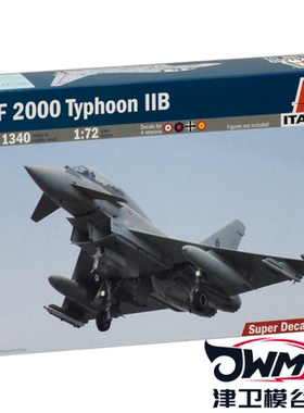 津卫模谷 意大利 ITALERI 1340 1/72 EF2000台风TYPHOON IIB 拼装